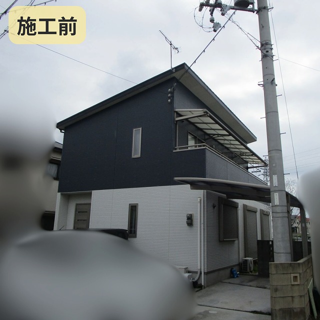 播磨町で外壁・屋根塗装工事!縦ラインで印象一新!ブラウンとグレーでおしゃれなツートン仕上げに✨