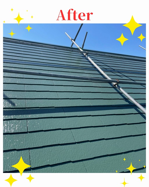 スレート屋根　神戸市西区　after