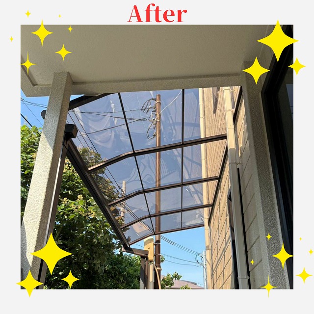 ポリカ板 交換工事　after