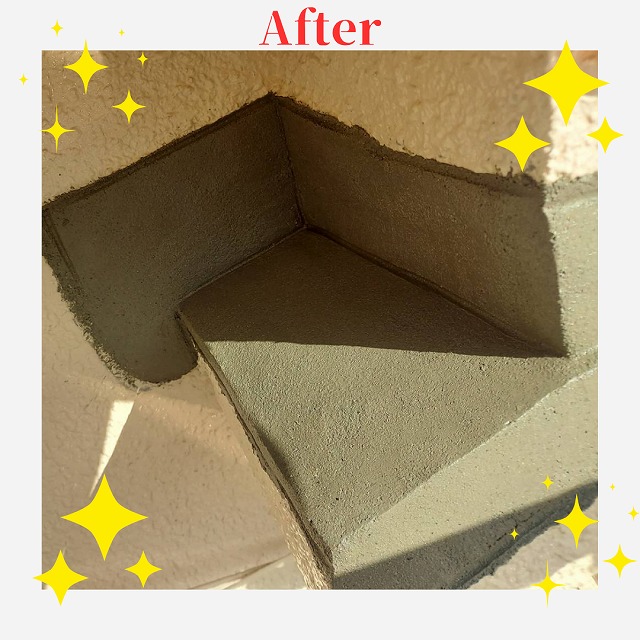 庇　モルタル打設　after