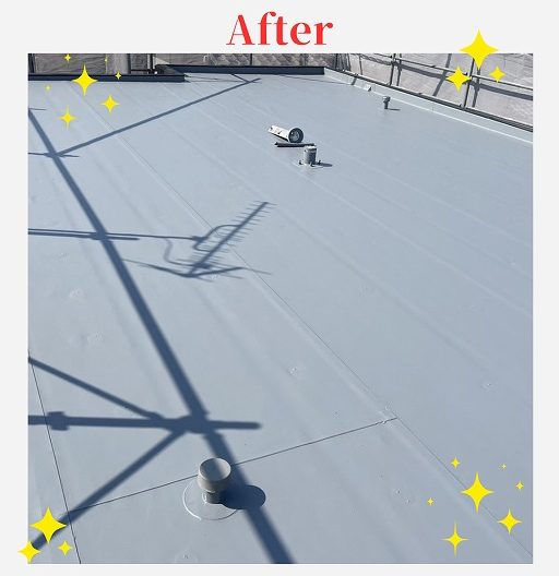 アフター　陸屋根　防水工事