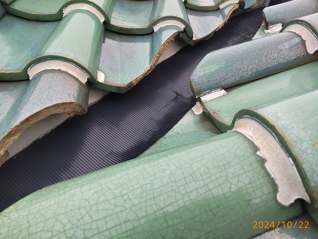 谷樋　雨漏り　修理　芦屋市