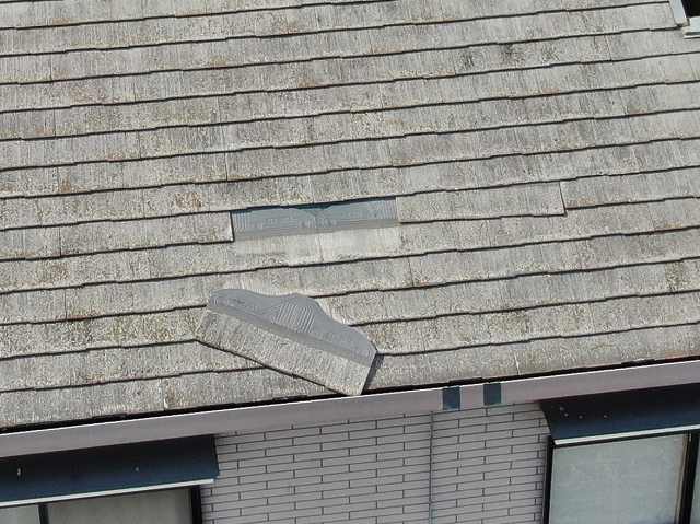 屋根材の剥落