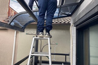 テラス 屋根 設置