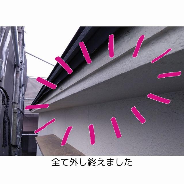 樋すべて取り外し